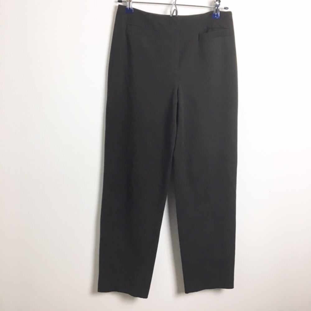 Talbots Petite Stretch Pants Dark Brown 4P